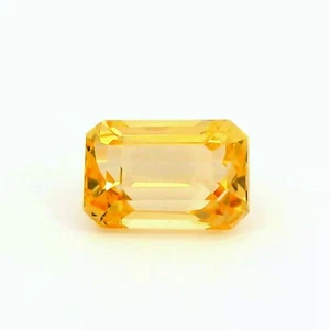 Piedra preciosa corte octágono amarillo dorado topacio imperial natural de 1,26 quilates • 7x4 mm - Imagen 1 de 8