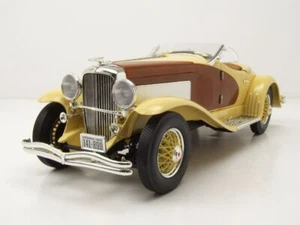 Modellino auto Duesenberg SSJ Speedster 1935 marrone oro 1:18 Auto World - Foto 1 di 11