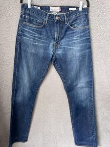 Lucky Brand Jeans Mens 32x32 121 Heritage Slim Straight White Oak Denim USA - Picture 1 of 14