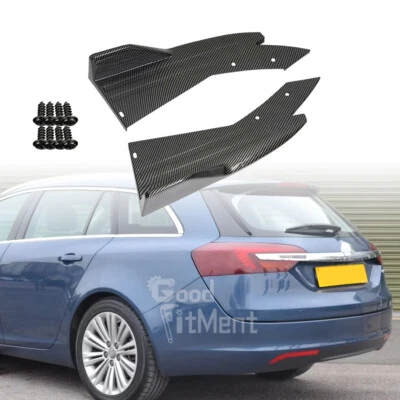 2X Kohlefaser Heckdiffusor Heckspoilerlippe Canard-Schutz Für Opel Insignia A B - Bild 1 von 4
