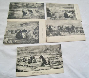 5 1907-15 "HOTEL de l'EPEE" FRANKREICH POSTKARTEN "J.J. LEMORDANT " GEMÄLDE "LE PARD - Bild 1 von 2