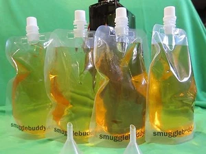 4 X Alcohol Flask Bladder Bag 10 oz. Leak Proof Alcohol Booze by smugglebuddy - Picture 1 of 4