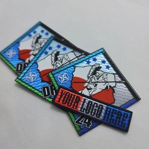 Sew-On Silicone Logo Patch – Ideal for Jackets & Sports Apparel - Picture 1 of 13