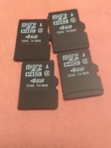 Eic 4-4GB SD HC Micro Memory Cards Read Description - Picture 1 of 1