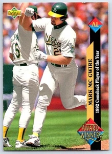 1993 Upper Deck Gold Hologram Mark McGwire Oakland Athletics #493 - Picture 1 of 2