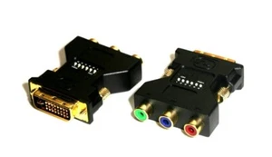 Monoprice DVI-I Adattatore Componente Maschio a 3 RCA con DIP Switch per ATI Video 2398 - Foto 1 di 1