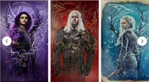 Displate Limited Edition -The Witcher Edition "Set 1-3" - 45x32cm xxx/1000 - Bild 1 von 4