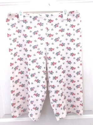 Nancy King Bermudas Térmicas Grandes Pijama Rodilla Pantalones Cortos Salón PJ Prendas para Dormir Floral Foto 1 de 4