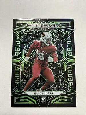 2023 Panini Obsidian BJ Ojulari 14/25 Arizona Cardinals Rookie RC Electric Green - Image 1 of 2
