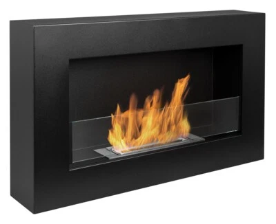 Caminetto bioetanolo parete con vetro BOX 65 cm FIAMMA REGOLABILE - Immagine 1 di 4