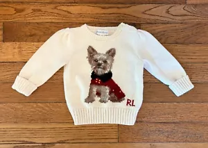 Ralph Lauren Baby Infant 9 Month Terrier Dog Sweater (9M) - great condition! - Picture 1 of 3