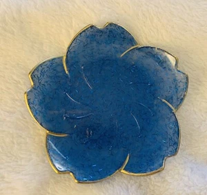 Ohrring Schmuck oder Seifenschale Lotusblume blau Aufbewahrung Display Halter Aufbewahrung - Bild 1 von 8
