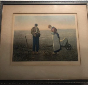Angelus, by Jean-Francois Millet, 1859.  14” X 16”. Reproduction Made In USA - Picture 1 of 5