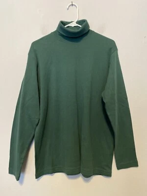 VTG Marisa Christina Turtleneck Hunter Green Size L 100% Cotton - Image 1 of 4