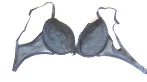 Evie 36B Plunge Bra. padded inserts to wear with or without overlay lace cup - Picture 1 of 3