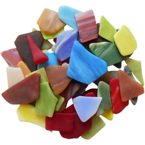 Mixed glass mosaic pieces 8-20 x 100 grams - Picture 1 of 1