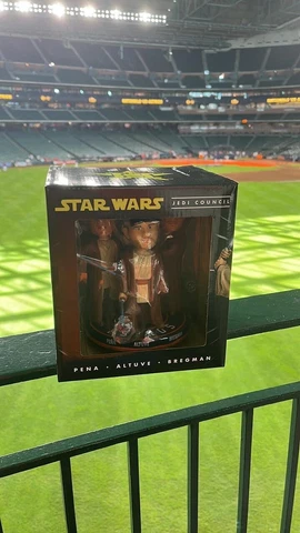 Houston Astros Star Wars Jedi Triple Bobblehead! José Altuve, Alex Bregman, Peña Cover