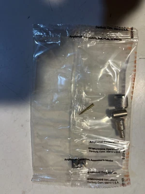 Amphenol 81-115N-1000 Mini UHF Male 3 Pc. Crimp for RG58/U, - Image 1 of 2