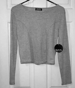 Jolie + Joy Women’s Size Large Black Long Sleeve Rib Top - Bild 1 von 8