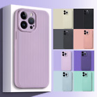 Für iPhone 14 13 Pro Max 12 einfarbig stoßfest Silikon weich schmale Hülle Cover