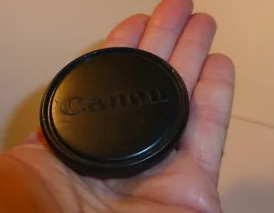 AUTHENTIC CANON 55mm SLIP ON CAMERA LENS CAP PUSH FITS ONTO 55mm FILTERS - Picture 1 of 3