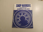 Repair manual Honda CB 50 J XL50 Wartungs Reparatur Werkstatt handbuch Ausg 1977