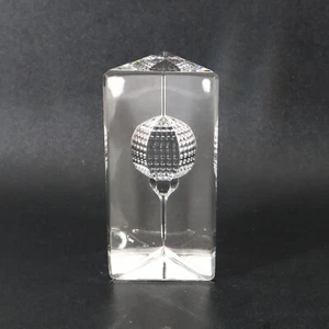 Waterford Crystal Golf Prism 114914 Paperweight 4-1/2" - Picture 1 of 9