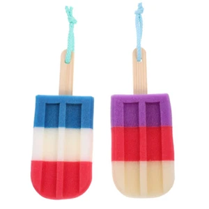 2 Stück Badeschwamm für Körperwäsche Dusche Kinderpeeling Peeling - Bild 1 von 12