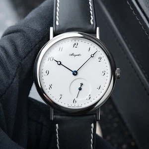 Breguet Classique 5140 White Gold Enamel White Dial Leather Set Automatic Watch - Picture 1 of 11