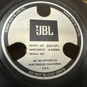 Subwoofer JBL 2241HPL, 18" Buen Estado 4 Ohmios - Imagen 1 de 6
