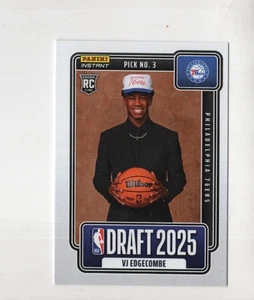 VJ Edgecombe 2025-26 Panini Instant Basketball #D /3816 Rookie Draft #NBADN-3 - Bild 1 von 2
