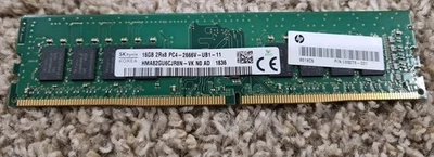 SK hynix 16GB DDR4 2666MHz Desktop Memory RAM 2Rx8 PC4-2666V HMA82GU6CJR8N-VK - Image 1 of 2