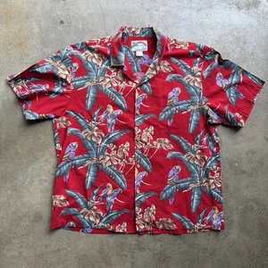 Vintage Mens Magnum PI Red Hawaiian Shirt Paradise Found - XL - Picture 1 of 5