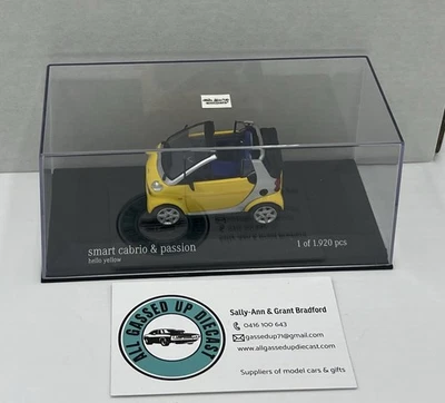 1:43 SMART CABRIOLET 2000 HELLO YELLOW MINICHAMPS - Image 1 of 4
