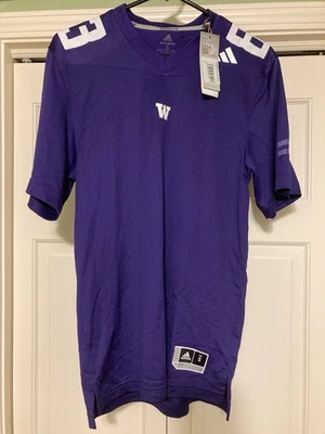 Camiseta Adidas University of Washington Huskies en blanco local para hombre talla S NUEVA CON ETIQUETAS Foto 1 de 4