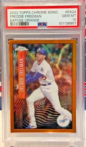 2022 Topps Chrome Sonic - Freddie Freeman Expose - #'d 17/25 - Picture 1 of 1