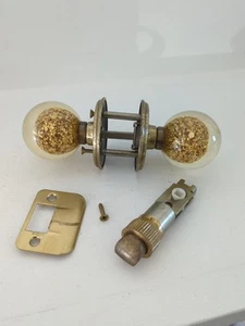 Ruth Richmond Mid-Century 1960s Lucite Doorknob Gold Flakes Design M34 - Bild 1 von 12
