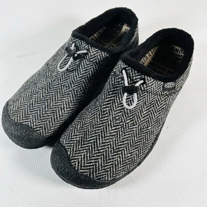 KEEN HOWSER III SLIDE WOMEN'S black plaid size 9 slip on shoes slippers comfort - Picture 1 of 9