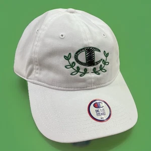Champion Hat Embroidered Olive Branch White One Size NWOT - Picture 1 of 8