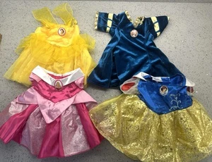 Build A Bear Disney Dress Princess Outfit Bundle - Belle , Brave . Beauty , Snow - Picture 1 of 10