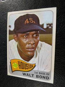 1965 TOPPS BASEBALL SET #109 Walt Bond, Houston Colt 45's, VG/VGEX - Picture 1 of 3