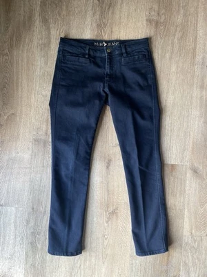 Pantalones de mezclilla MiH Jeans The Paris tiro medio recortados pierna ajustada azul talla 27 Foto 1 de 4
