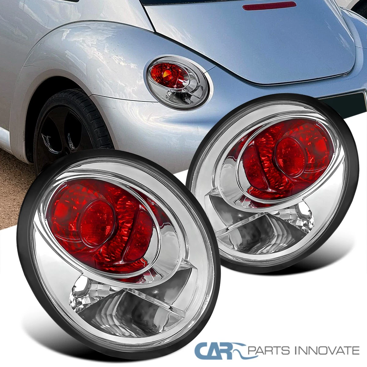 AmeriLite Luces Traseras Cromadas Transparentes Altezza Para