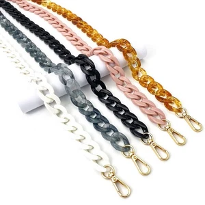 Bolso de Mano Para Correa Asa Bolso de Hombro Repuesto Retro Acrílico Resina Cadena - Imagen 1 de 7