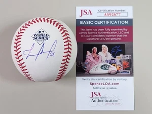 Elier Hernandez Signed 2023 World Series Baseball JSA COA Texas Rangers 23 WS - Picture 1 of 9