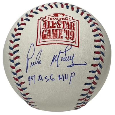 Pedro Martinez Signed 1999 All Star Baseball w/ 99 ASG MVP Beckett Wit BAS COA - Image 1 of 2