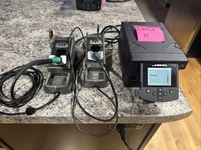 Estación de soldadura JBC DDE-1B retrabajo 2 8245 soportes 2 asas 7 puntas T245 T470 Foto 1 de 4