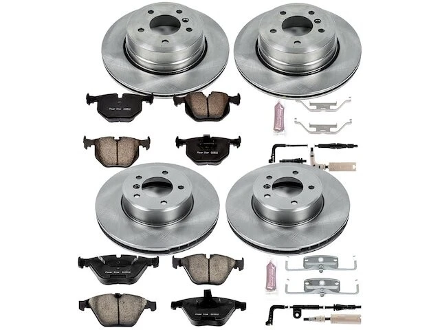 Front and Rear Brake Pad and Rotor Kit For 2008 BMW 528xi HS664TP - Imagem 1 de 1