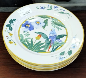 Lot de 6 assiettes Plates ARA PIER IMPORT Japon Vaisselle Deco Floral 6MAG 24/09 - Picture 1 of 10
