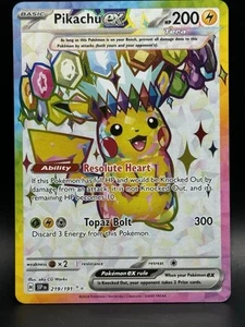 Pikachu ex 219/191 Sv08: Surging Sparks Holo - Bild 1 von 10